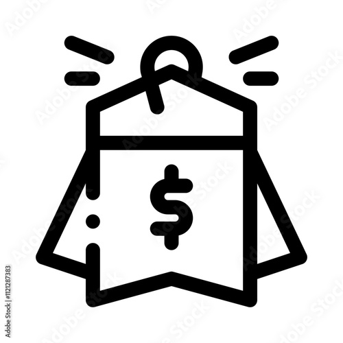 Price Tag line icon photo