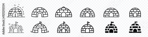 igloo icon. traditional house igloo icon set, home igloo icon, Igloo icon is suitable for winter season,