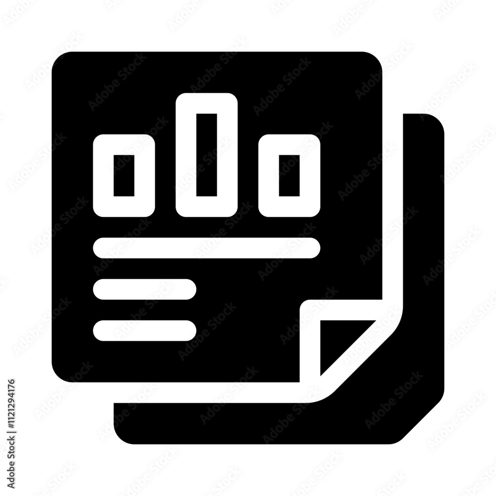 Business Plan Document glyph icon Business Plan Document glyph icon