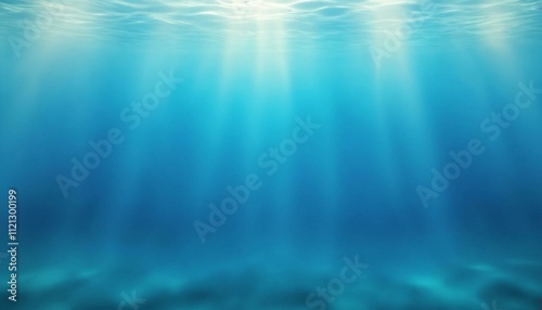 Tranquil Underwater Scene with Sunlight Rays