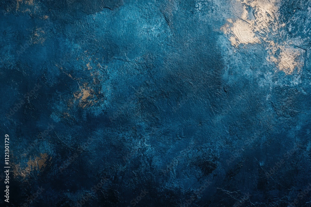 Fototapeta premium Abstract Blue and Gold Textured Background