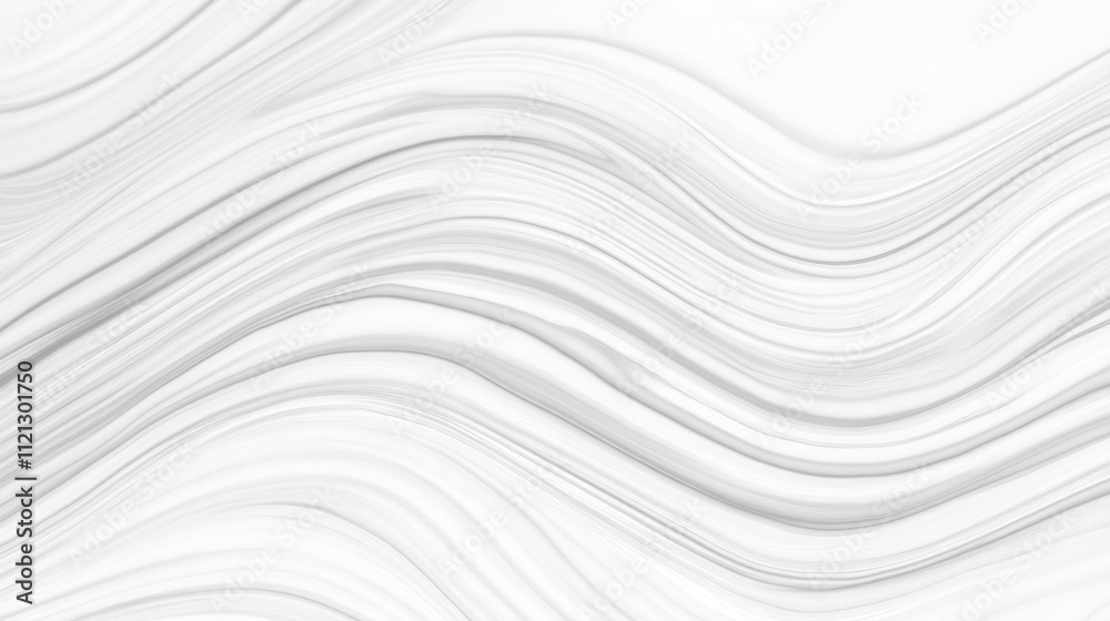 Abstract White Waves Flowing Smoothly on a Minimalist Background Abstract White Waves Flowing Smoothly on a Minimalist Background