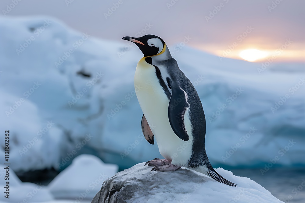 Fototapeta premium penguin on the rocks