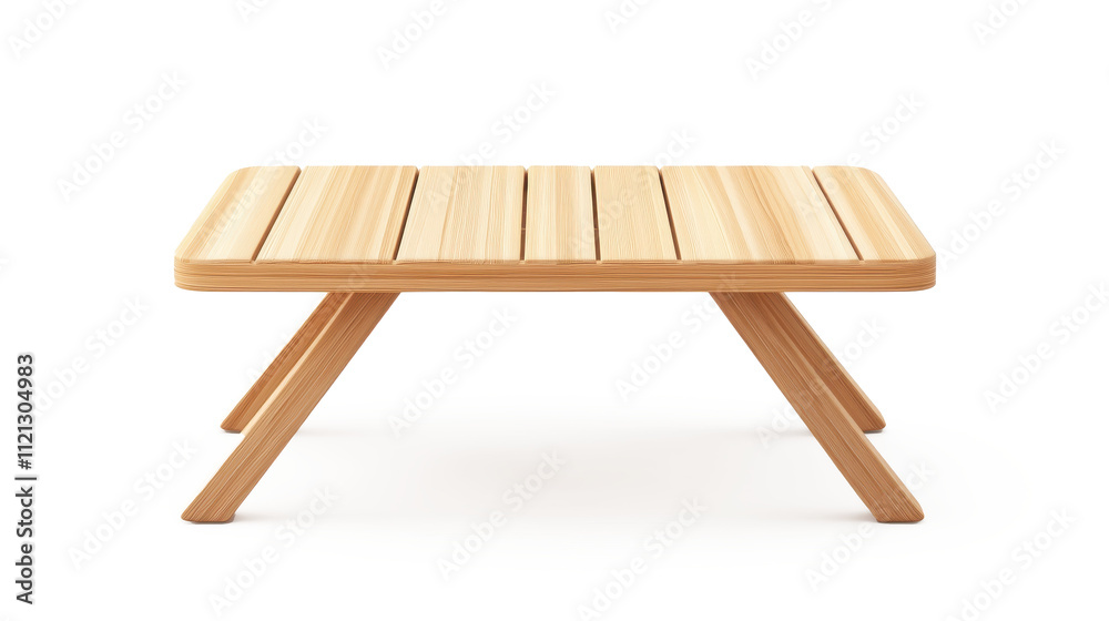 A wooden table with a white background on transparent background A wooden table with a white background on transparent background