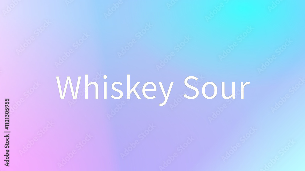 Whiskey Sour のグラデーション背景イラスト