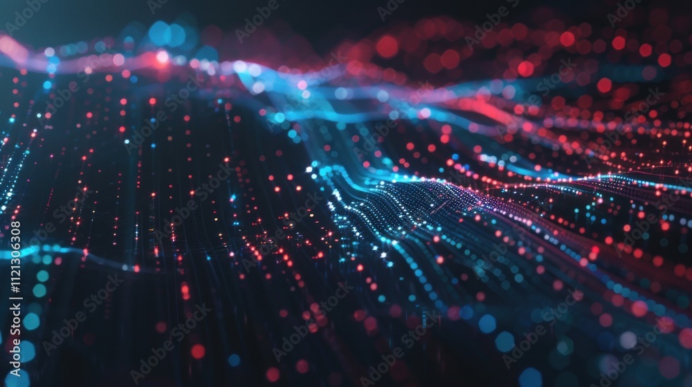 Abstract Blue and Red Lights Background Abstract Blue and Red Lights Background