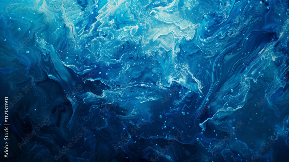 Obraz premium abstract background with dark blue color featuring ocean waves 