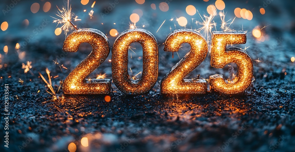 Happy new year 2025 Numbers with Sparklers
Happy new year 2025 Numbers with Sparklers