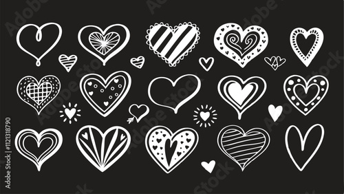 Creative Monochrome Heart Illustrations