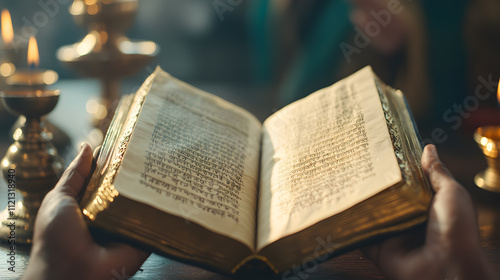 Holy Indian Textbook - Sacred Scriptures Reflecting Spiritual Wisdom and Cultural Heritage