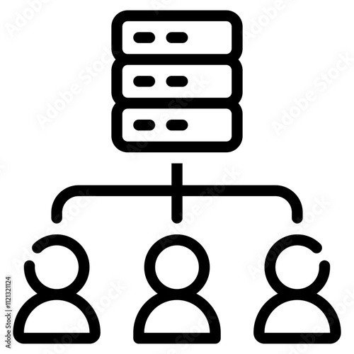 sharing data server user icon