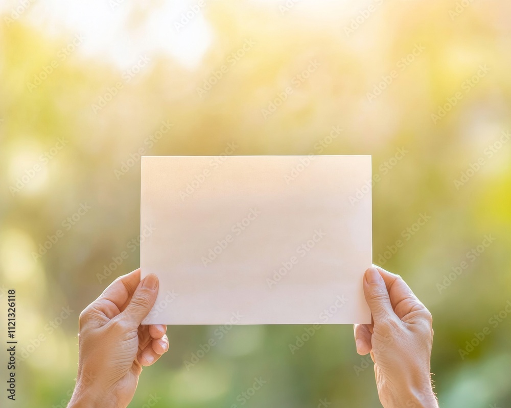 Sunlit Hands Holding Document Embracing Human Rights Day, Thanksgiving, International Peace Day Sunlit Hands Holding Document Embracing Human Rights Day, Thanksgiving, International Peace Day