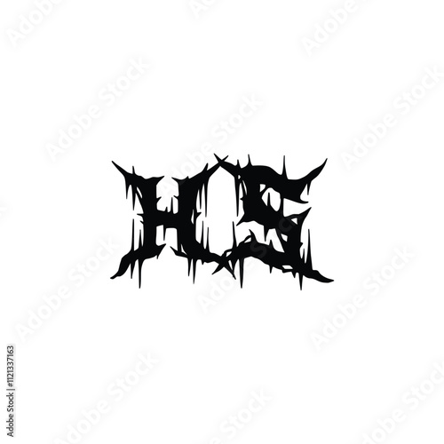 HS monogram logo design letter text name symbol monochrome logotype alphabet character simple logo
