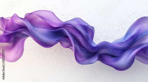 Elegant Abstract Waves of Purple and Magenta Colors in Motion