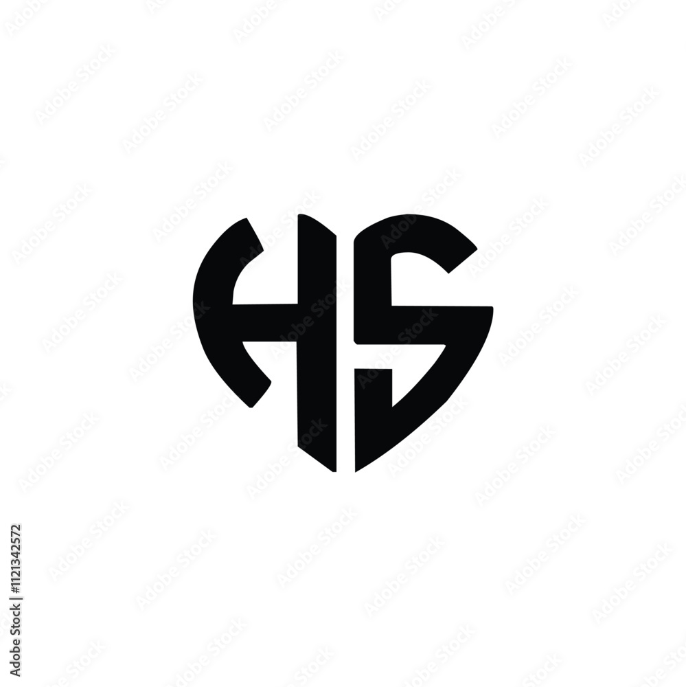 HS monogram logo design letter text name symbol monochrome logotype alphabet character simple logo HS monogram logo design letter text name symbol monochrome logotype alphabet character simple logo