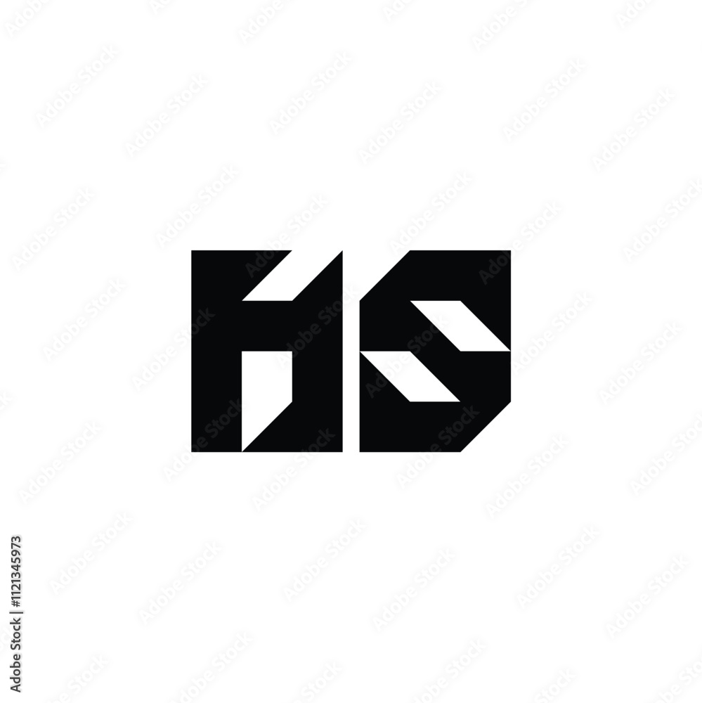 HS monogram logo design letter text name symbol monochrome logotype alphabet character simple logo HS monogram logo design letter text name symbol monochrome logotype alphabet character simple logo