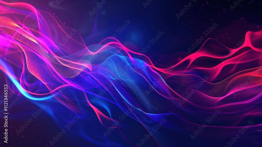 Fototapeta premium Abstract Neon Waves