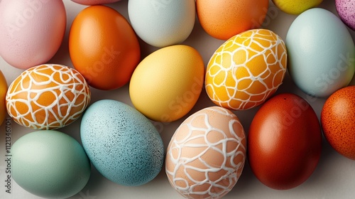 The tradition of decorating eggs for Easter dates back to ancient pagan rituals, symbolizing rebirth and new life photo