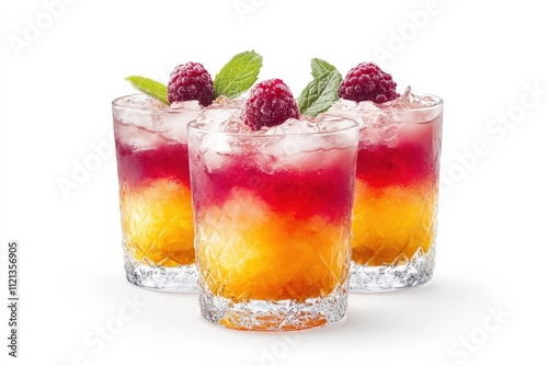 Wallpaper Mural Colorful Cocktails in Watercolor Style with Fresh Ingredients and Ice, Perfect for Summer Gatherings and Celebrations Torontodigital.ca
