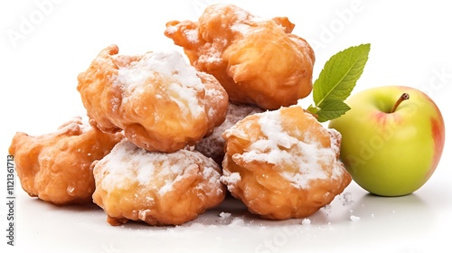 apple pie on a white background