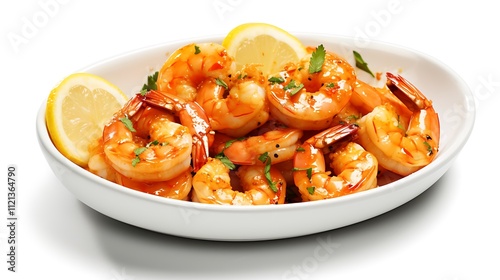 fried shrimp in a white bowl