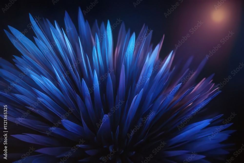 Abstract blue and purple glowing plant. Abstract blue and purple glowing plant.