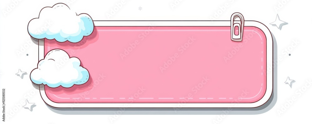 Charming pink sticker featuring two cute clouds with smiling faces on a rectangular background, perfect for adding a playful touch to notebooks, laptops, or scrapbooks. Ideal for decor or gifting. Charming pink sticker featuring two cute clouds with smiling faces on a rectangular background, perfect for adding a playful touch to notebooks, laptops, or scrapbooks. Ideal for decor or gifting.