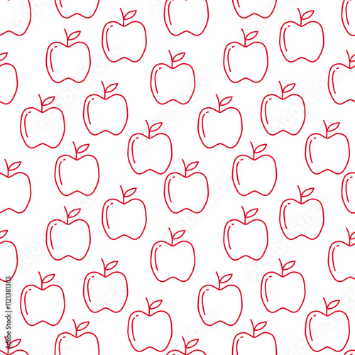 Simple Outline fruit seamless pattern, for textile or food wrapping