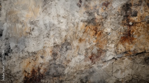 Textured Natural Stone Surface with Rich Patterns and Color Variations