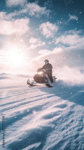 Snowmobile Adventure in a Winter Wonderland