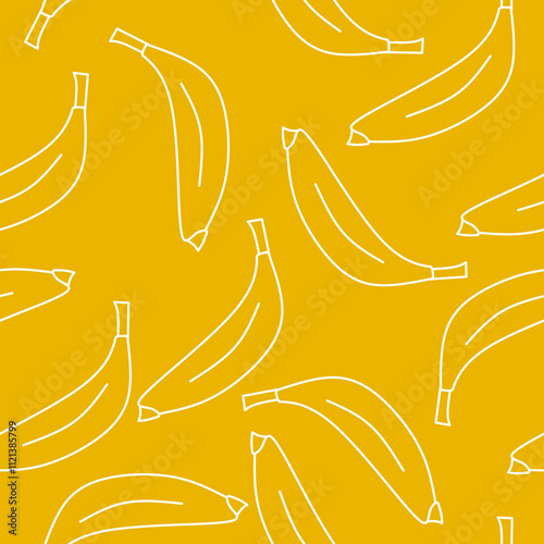 Banana seamless pattern for wallpaer or wrapping photo