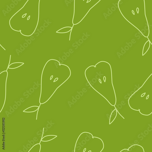 Simple Outline fruit seamless pattern, for textile or food wrapping