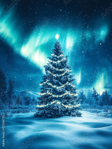 Christmas Tree and Aurora