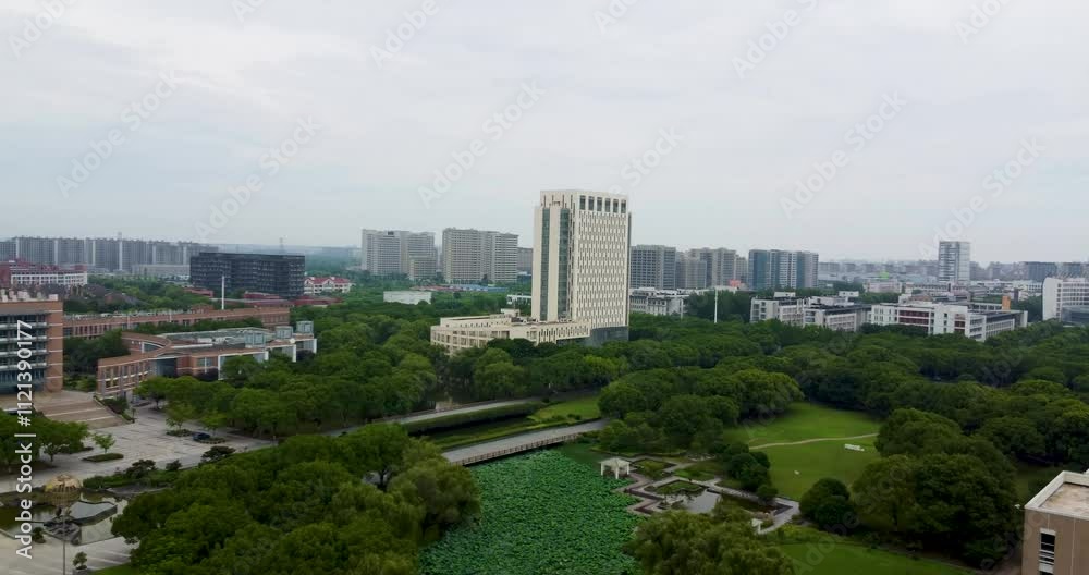 Aerial photography of Songjiang District, Shanghai-Shanghai University of Engineering Science Aerial photography of Songjiang District, Shanghai-Shanghai University of Engineering Science