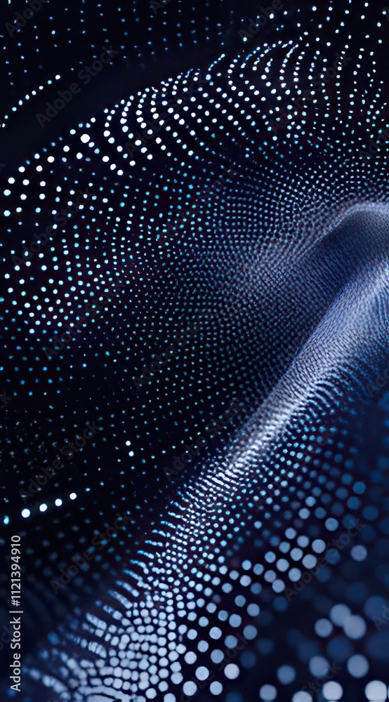 Abstract blue digital wave pattern. Abstract blue digital wave pattern.