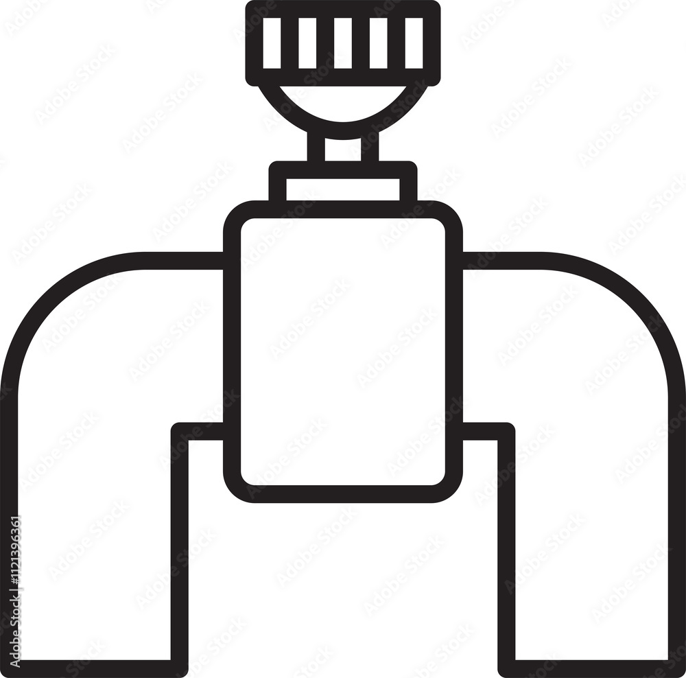 Obraz premium Valve Line Icon 