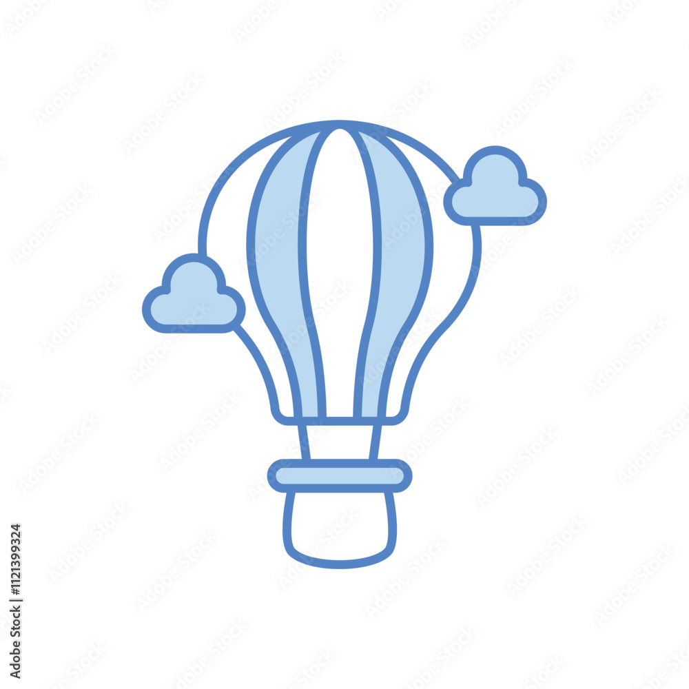 Obraz premium Hot Air Balloon vector icon
