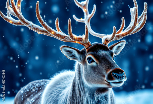 Reindeer Antlers Close-Up photo