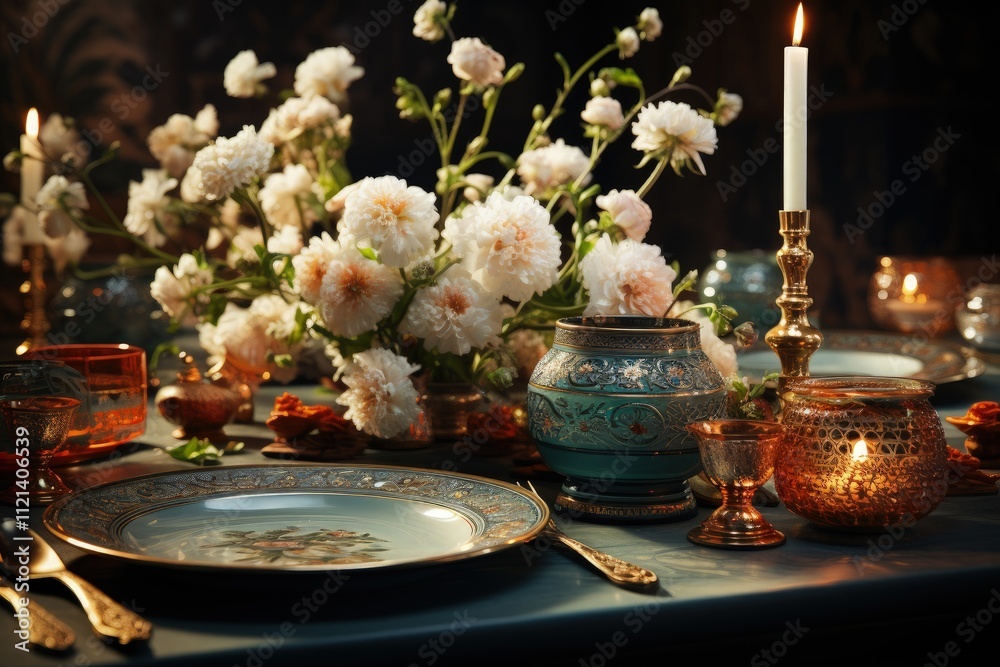 A Persian New Year (Nowruz) table setting A Persian New Year (Nowruz) table setting