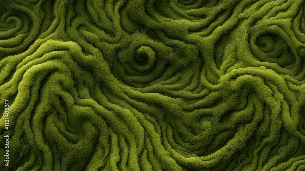 Obraz premium Moss green abstract background with textured surface and organic design elements