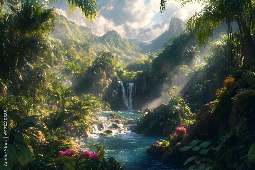 Lush rainforest Lush rainforest