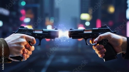 very cool and fierce futuristic weapon