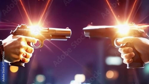 very cool and fierce futuristic weapon