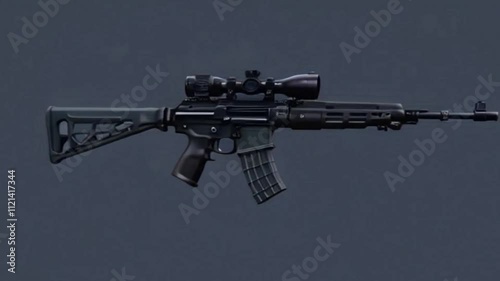 very cool and fierce futuristic weapon