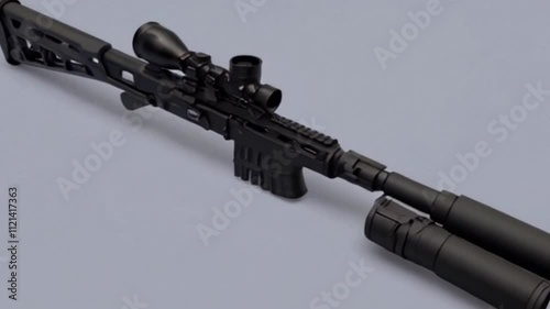 very cool and fierce futuristic weapon