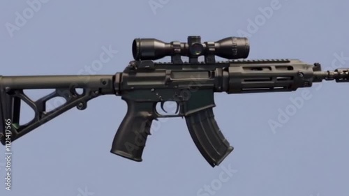 very cool and fierce futuristic weapon