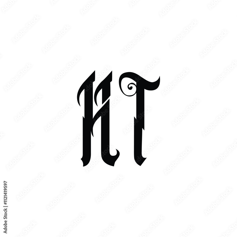 HT monogram logo design letter text name symbol monochrome logotype alphabet character simple logo HT monogram logo design letter text name symbol monochrome logotype alphabet character simple logo