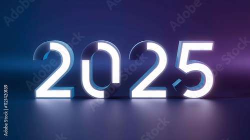 2025 text 
A 3D render of the text 