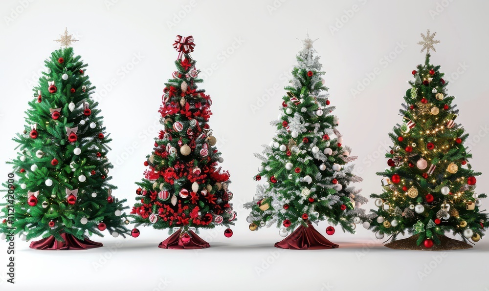 Festive Christmas Trees, Santa Illustrations, and Elegant Winter Patterns Festive Christmas Trees, Santa Illustrations, and Elegant Winter Patterns
