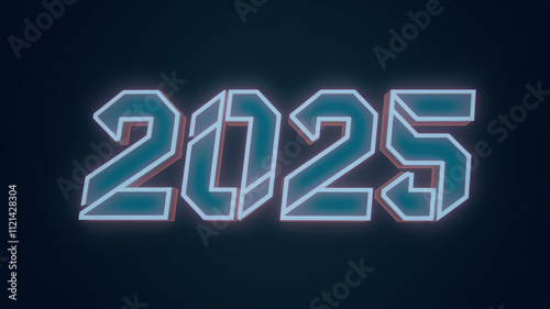 2025 text 
A 3D render of the text 